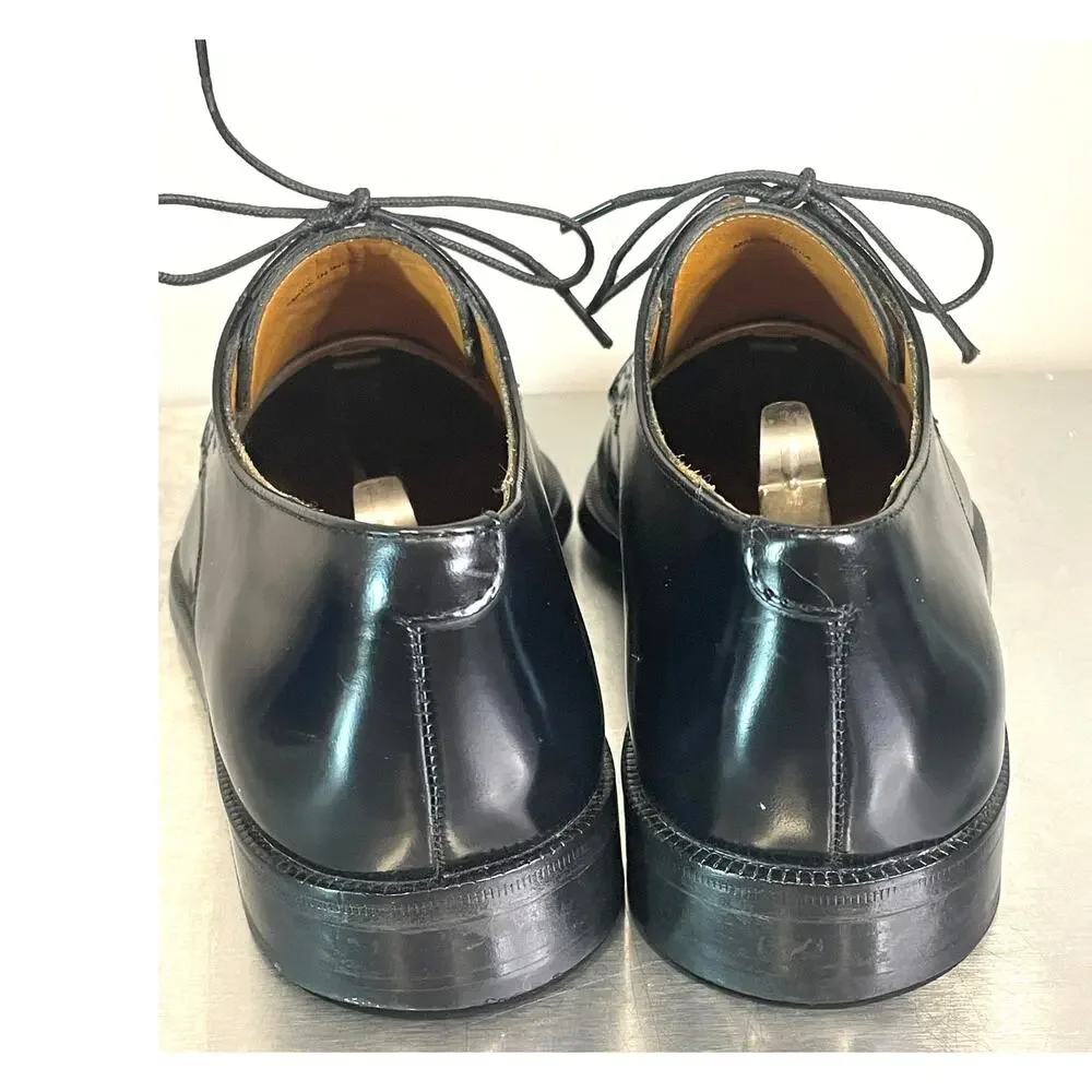 Cole Haan Mens Size 8 Black Leather Oxford Cap Toe Lace Up Dress Shoes